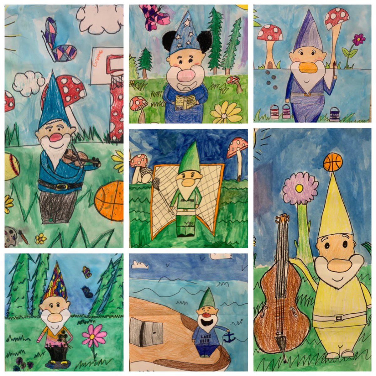 MrsMelMoon's tweet photo. There’s “gnome” place like Kinsner! Happy last day students! https://t.co/1OdHS06TPS