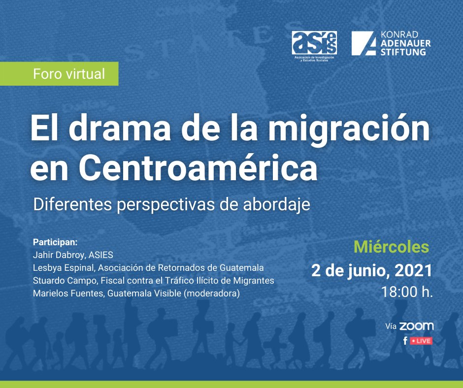 ASIES_GT's tweet photo. 📆 El próximo miércoles hablaremos del drama humano de la migración en Centroamérica, desde distintas perspectivas y experiencias. ¡No te lo puedes perder!

Regístrate sin costo en: https://t.co/PrEVjOqhfn https://t.co/G5QD6RjiSi