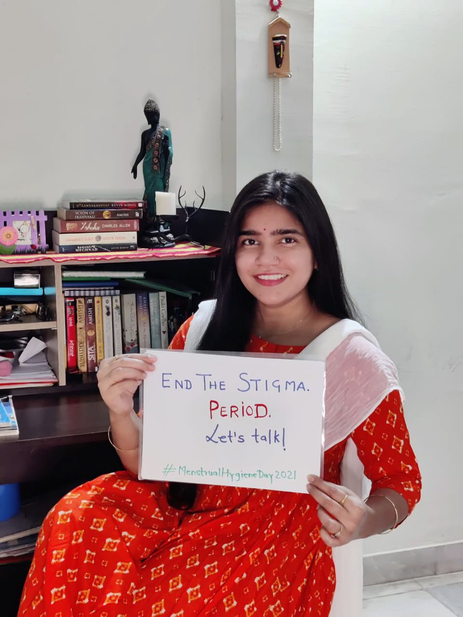 SrishtyTiwari's tweet photo. #MenstrualHygieneDay2021

Menstruation is not a dirty word.
Let’s talk about it! 

#EndTheStigma PERIOD. 
#reddotchallenge 
.
.
@UNICEFIndia @UNFPAIndia @UN_Women @mp_wcdmp @MinistryWCD @MHDay28May @Jhpiego @deespeak @smritiirani https://t.co/RZoxTPtwSE