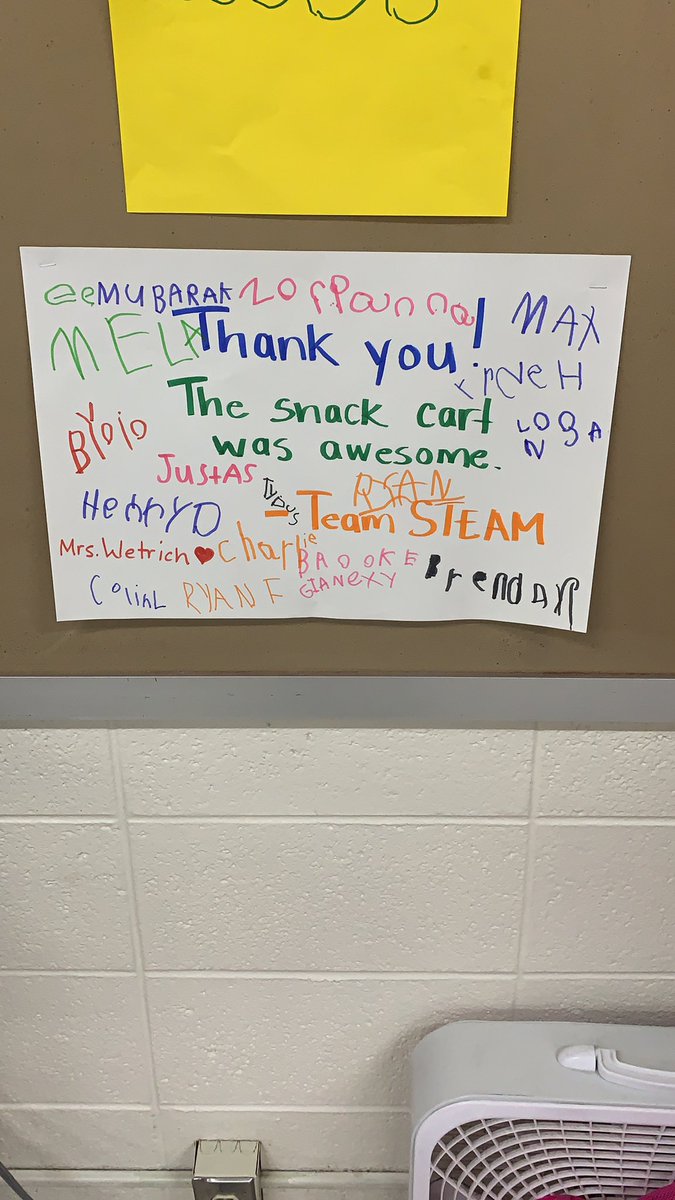 MissMondayTeach's tweet photo. Thank you, Team STEAM! My students loved visiting you each week! @smwteacher https://t.co/YbHmqQlnMY