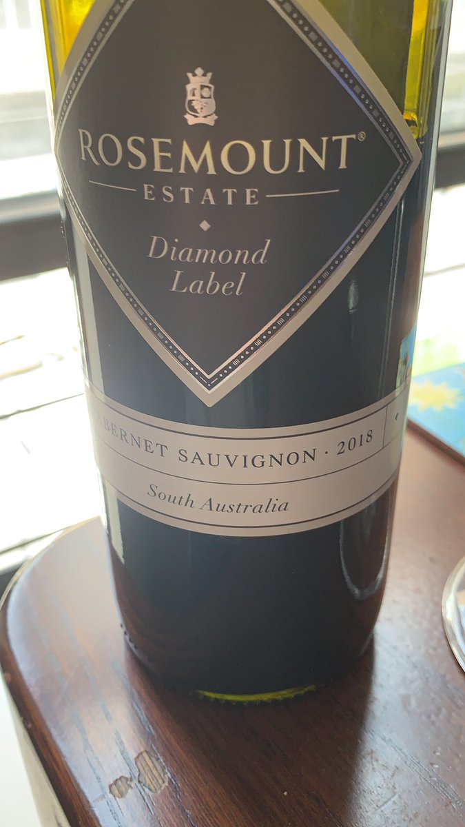 SommelYAY's tweet photo. Happy Friday!  I used to love @RosemountWines but haven’t tried in years! I saw Diamond Label Cab $10.99 and the promising 2018 Aussie vintage.  Super well balanced! Subtle blueberry integrated with black cherry and bramble berry with notes of sugar cookie. https://t.co/KtmvyHjbKT