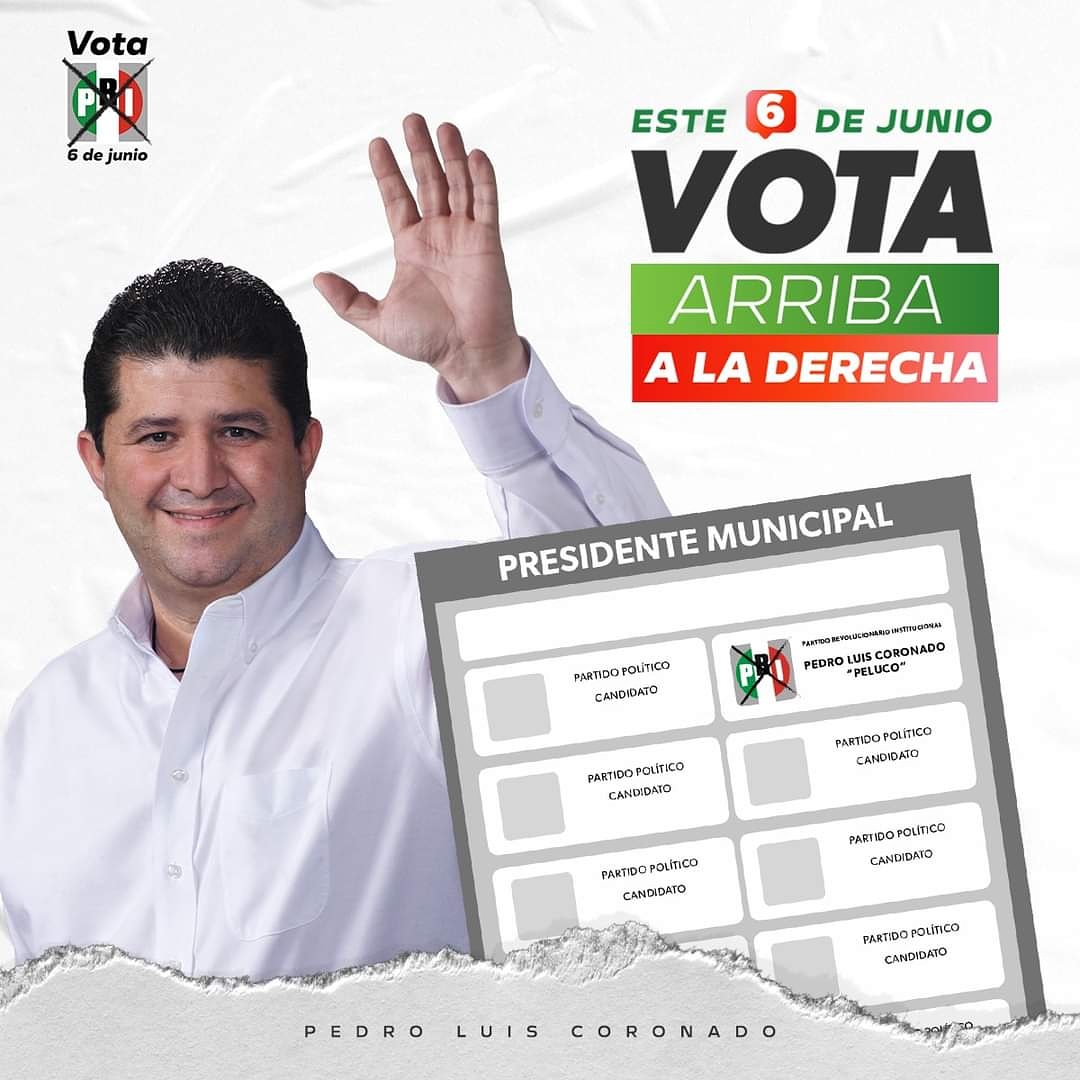 PelucoMx's tweet photo. ¡Arriba a la derecha! Estamos juntos, tenemos el mismo objetivo. Un gobierno eficaz, transparente y de resultados. Este 6 de Junio, vota por tu familia, tus hijos, tu ciudad. VOTA por ti.

#ClaroQueSí #VotaPRI #VotaPELUCO https://t.co/maaTbirZ4K