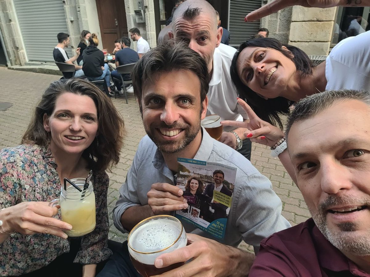 Après la rencontre des habitants de Haute Follis sous le soleil, le réconfort chez les commerçants lavallois ! 
#departementales2021 #Laval2