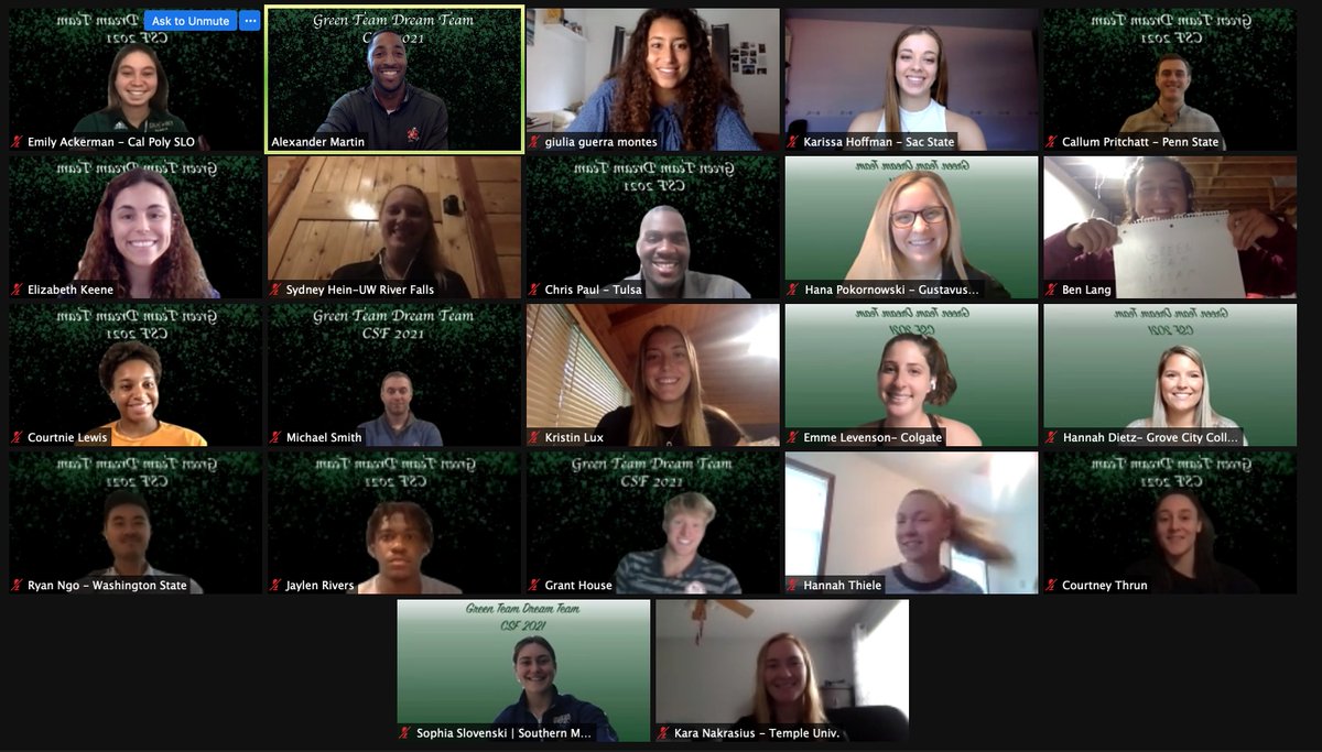 Before we close out Day 3
🗣️#GreenTeamDreamTeam !!

<a href="/courtneythrun/">Courtney</a> @_TheChrisPaul_ <a href="/ryanyngo/">Ryan</a> <a href="/hannahadietz/">Hannah Dietz</a> <a href="/HousetheMouse/">Grant House 🍃</a> @CourtnieLewis <a href="/4hthiele4/">Hannah Thiele</a> <a href="/knakrasius/">Kara Nakrasius</a> <a href="/bbilodeau2/">Bryce Bilodeau</a> <a href="/HeinSydney/">Sydney Hein</a> @CalPritchatt5 <a href="/mikejsmith1214/">Mike Smith</a>

S/O to <a href="/karissah99/">Karissa Hoffman</a> for the graphics🎨💻
#NCAAcsf #NCAALearnLead