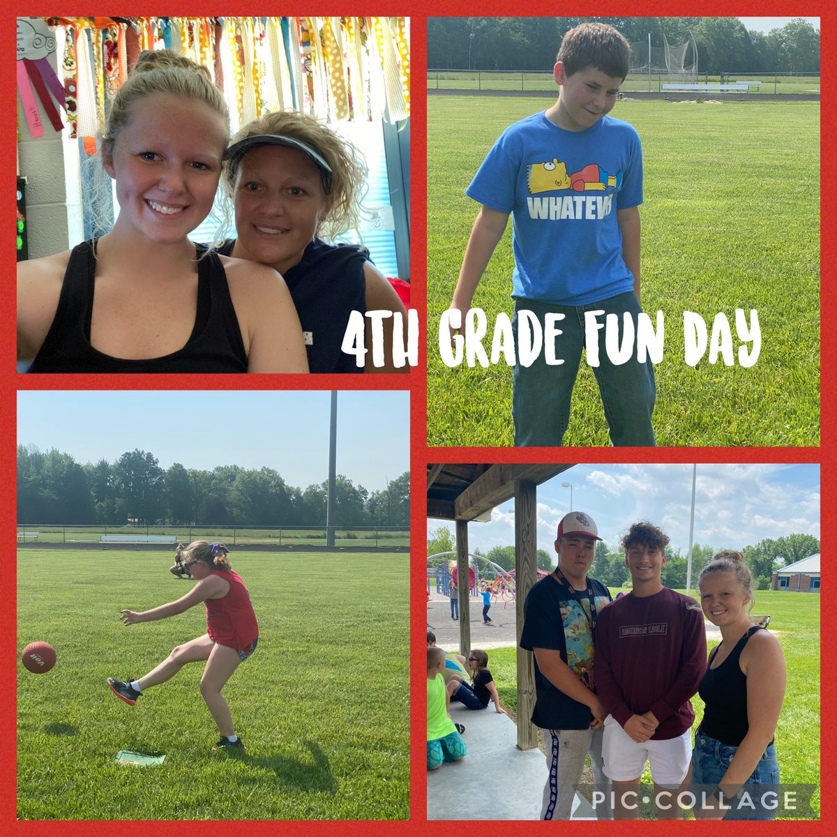 JCDShaw4's tweet photo. 4th graders enjoyed a beautiful day outside for Fun Day. We also had some special guests that joined us. @JCDElementary @raeeshaww @JacobJines3 https://t.co/uLx686ubmT