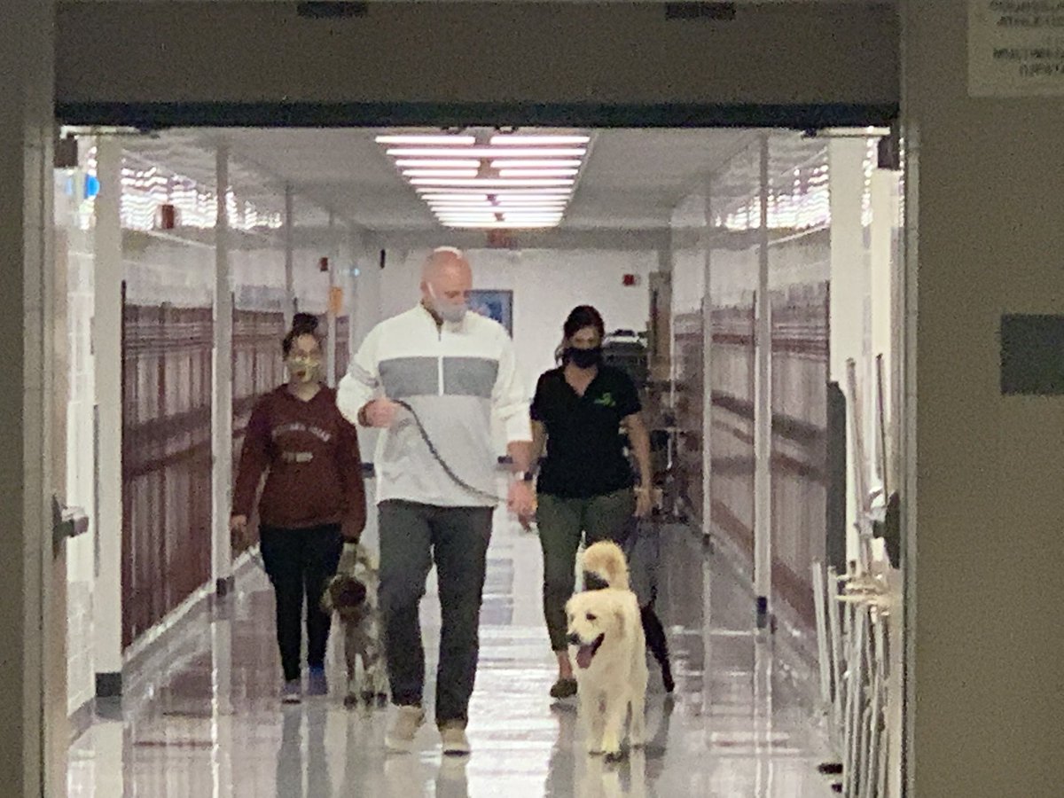 First-round interviews were fantastic!  We have some great candidates to consider. Interview consisted of a meet-and-greet and short walking tour/classroom visit. 🦮🐾🐕‍🦺

Thanks to <a href="/fourgr8boys/">Laura Groh</a> for capturing this moment. 

<a href="/EastPennSD/">EPSD</a> #eastpennproud