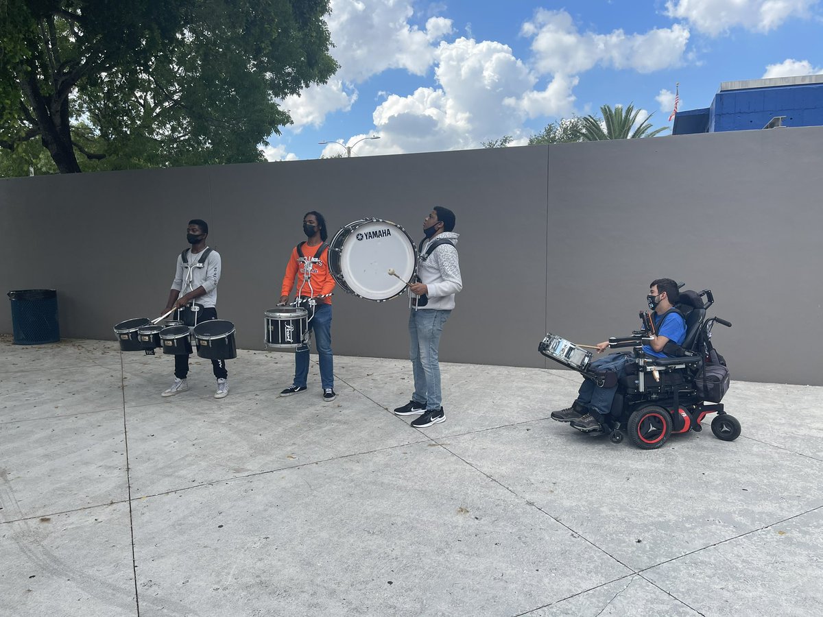 Trojan Drum-line &amp; Sapphires lunchtime  performance. #TrojanPride #50YearsUnbroken @HMLActivities <a href="/HMLYearbook2021/">HMLYearbook</a> <a href="/alexsantoyo75/">Alexander Santoyo</a> <a href="/HMLclassof2021/">HML Seniors</a> <a href="/MDCPS/">Miami-Dade Schools</a> <a href="/MDCPSNorth/">M-DCPS North Region</a> <a href="/HMLclassof2021/">HML Seniors</a> <a href="/verenanro/">Verena Cabrera</a> @Diaz_NRO