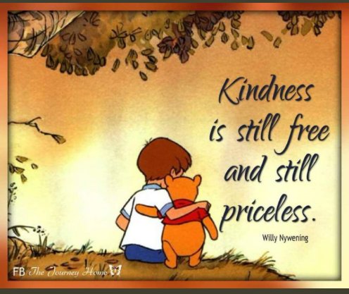 A good morning, a smile, compliment, goes a long way. Be kind. #KindnessTrain #KindnessMatters