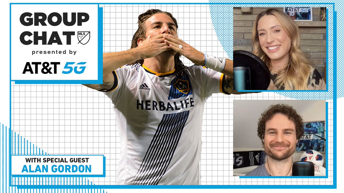 MLS's tweet photo. California Clásico legend Alan Gordon breaks down @LAGalaxy 🆚 @SJEarthquakes. #LAvSJ

Join the convo on this week's episode of Group Chat pres. by @ATT.

WATCH LIVE: https://t.co/c85BCwoFFi https://t.co/JbHcoTAAXm