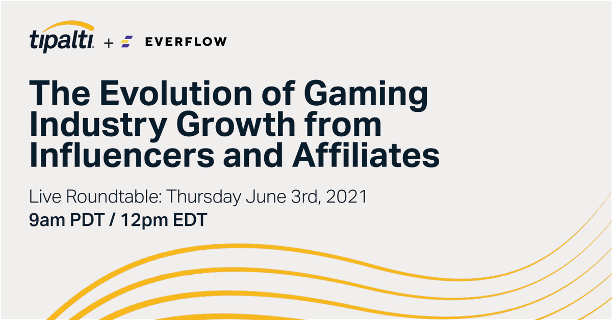_AllieGG_'s tweet photo. .@tipalti is participating in this Gaming Industry Roundtable! @Everflow will be hosting an expert roundtable with unique perspectives on how influencers and affiliates are increasing growth and user acquisitions in the gaming industry.

Register now: https://t.co/B26WUTni9f https://t.co/xx1cjsaZ3r