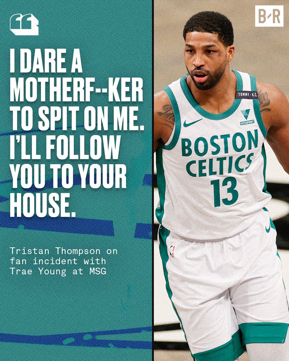 Tristan Thompson makes a statement.