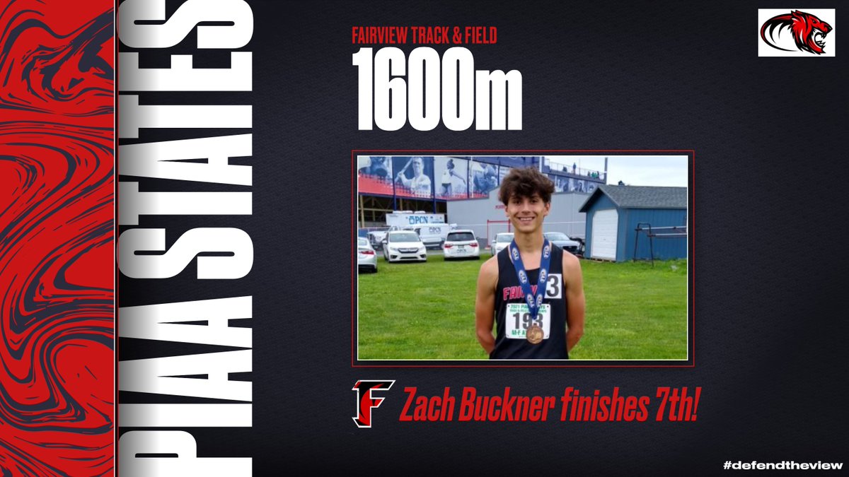 Another medal for the Tigers.  Zach Buckner finishes 7th in the 1600m.
