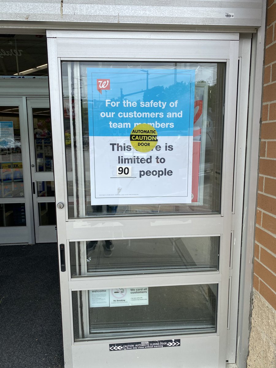 If I ever see 90 people in a Walgreens, I’m going to assume there’s a pandemic or something.