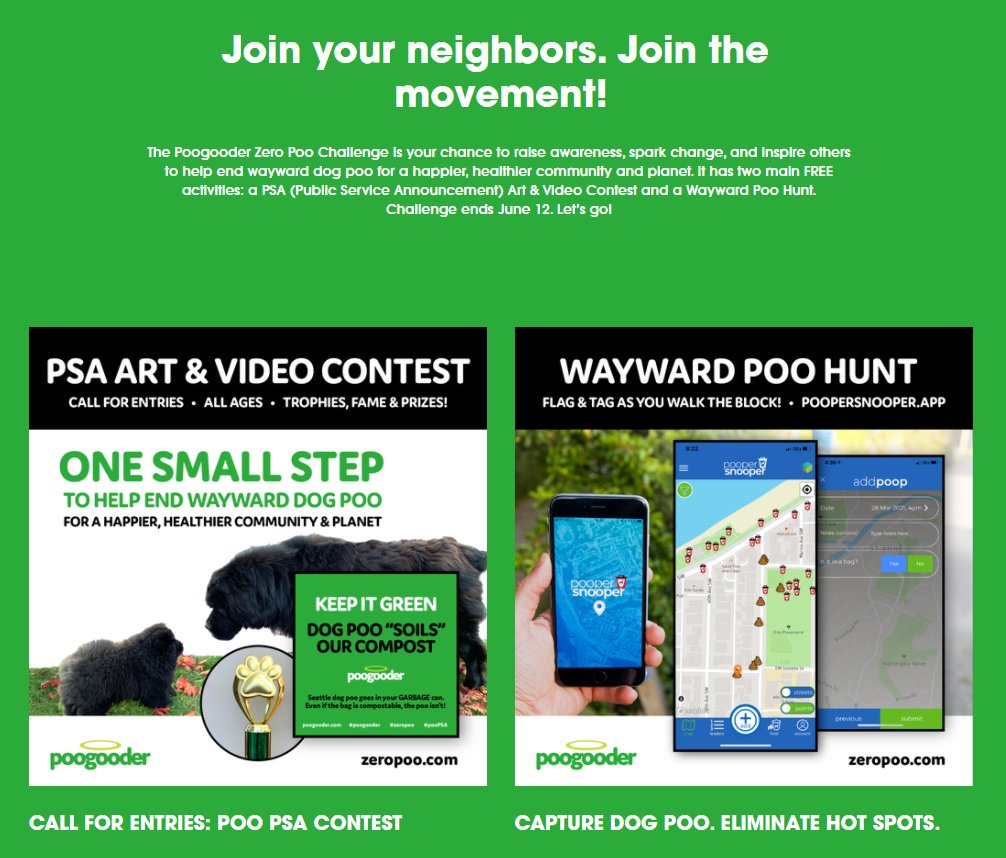 SeattleSPU's tweet photo. Wayward pet waste💩 is not only terrible to step in but it can also negatively impact our environment. @poogooder is asking #Seattle to take the #ZeroPooChallenge to raise awareness. Visit https://t.co/4MQc7iDrBD for more info & to join the challenge!
#FollowFriday https://t.co/yKBOufhWFd