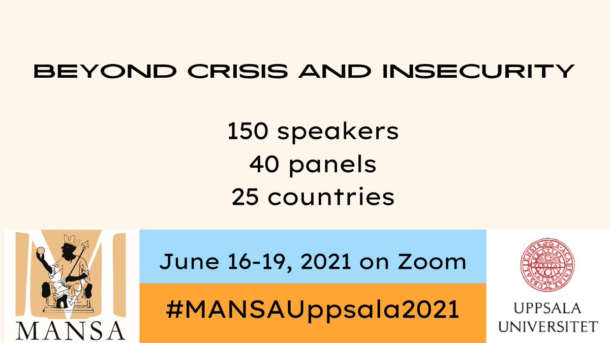 StenHagberg1's tweet photo. #WESTAFRICA IN FOCUS
Join International Conference, Beyond Crisis and Insecurity in West Africa 16-19 June 2021✨ 
👉🏽 See the details: https://t.co/dIaJvJ30Ej
👉🏽 Conference Registration before 31 May 2021 : https://t.co/VwKBHRBZxj
👉🏽 Follow our hashtag: #MANSAUppsala2021 https://t.co/cU6gRTmo5O