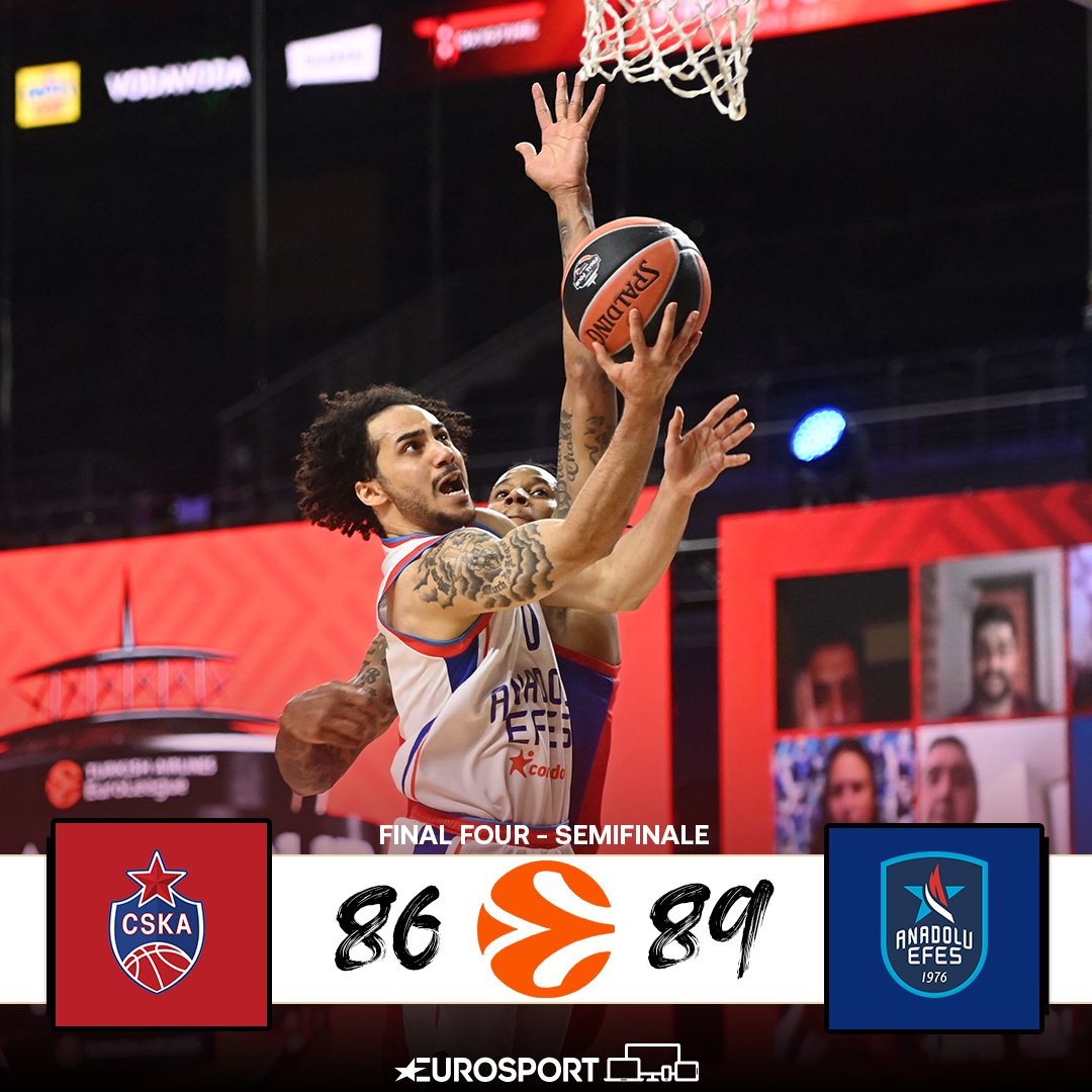 Eurosport_IT's tweet photo. L'EFES VOLA IN FINALE 💥🚀
Il CSKA sfiora la rimonta ma non basta, in finale di Eurolega ci vanno i turchi: adesso attendono la vincente di Barcellona-Milano 🏀🏆🇪🇺
#EurosportBASKET | #Euroleague | #CSKAEfes https://t.co/nvABWLomDa