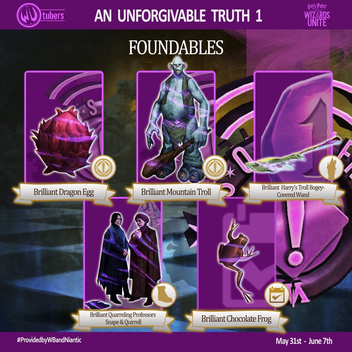 XpectoGO's tweet photo. #ProvidedbyWBandNiantic
Here are your Infographics for @HPWizardsUnite An Unforgivable Truth: Brilliant Event Part 1
GL and Lumos 💛
#WUtubers https://t.co/4vl5bUgIws