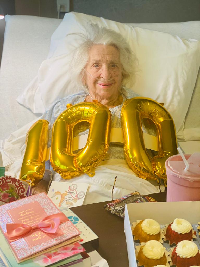 Happy 100th Birthday, Mary! We love you so much. Thank you to everyone who sent a card for Mary's birthday. 🎂