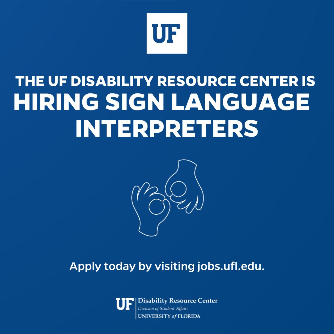 RID, Inc. on Twitter "Job Opportunity! The University of Florida’s Disability Resource Center