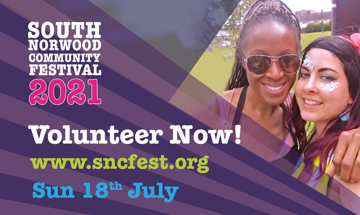 Join us and get involved in your local Community Festival
Volunteer Now!!

sncfest.org/festival-booki…

#Croydon #Norwood #London #Festival #Volunteer #FestivalVolunteer #FestivalCroydon