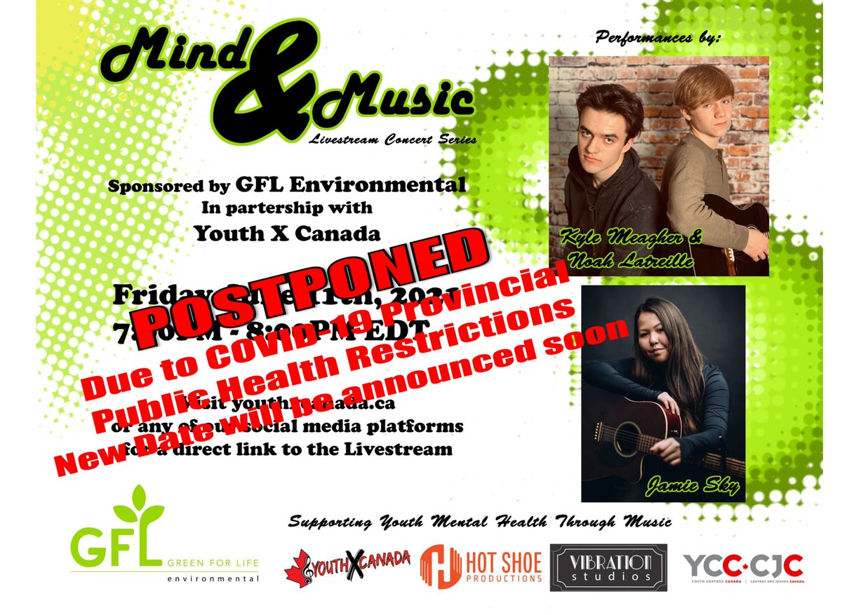 Hey friends! We are sad to announce but due to the COVID-19 restrictions we have postponed the June 11th livestream concert. Stay tuned for a new date and keep following us for more updates. ✨

#mindandmusic #music #livestream #postponed #staytuned