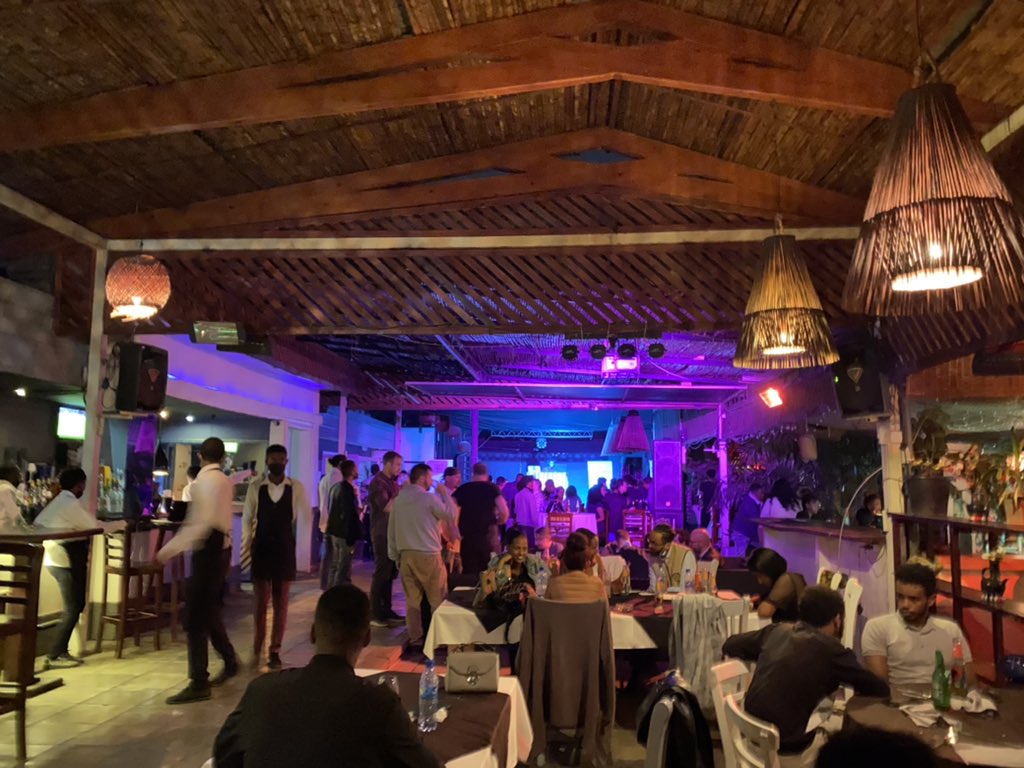 ebdegu's tweet photo. Great to celebrate @iceaddis with some fun, networking, and #arada drinks! Happy 10 years! #ICE10 #komari #villaverde @eweket https://t.co/dtHjeQ3Syu