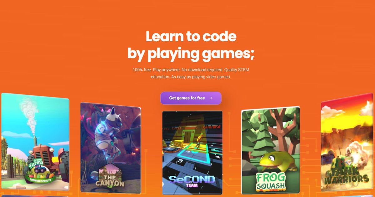 TerminalTwo's tweet image. Play anywhere. 
No download required. 
Quality STEM education. 
As easy as playing video games.
No cost! Just Play, Practice & Learn!