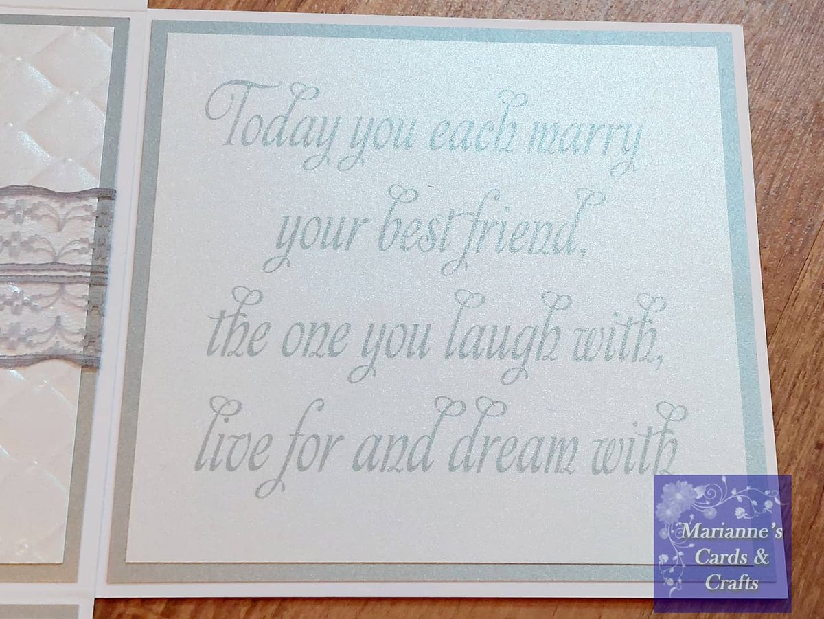 MazCards's tweet photo. A special card for a special couple on their wedding day. 

👰💝🤵

#handmadecards
#crafting
#supportlocalbusiness
#exploreyourcumnock https://t.co/NWrn9WznTf
