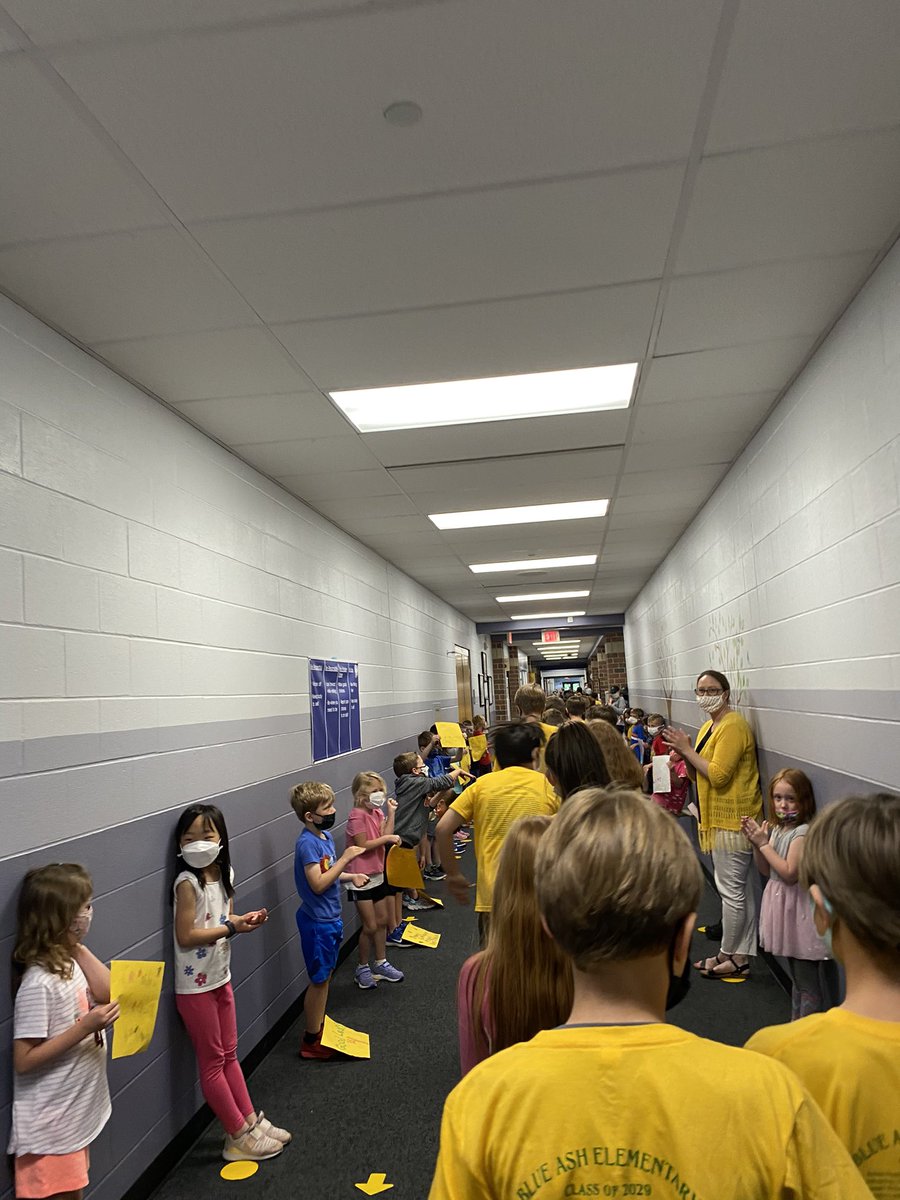 Our 4th graders went to visit Greene school today and came back to be celebrated! They celebrated their last walk down the halls of <a href="/BlueAshElem/">Blue Ash Elementary</a> !  ❤️What a special group and special day!