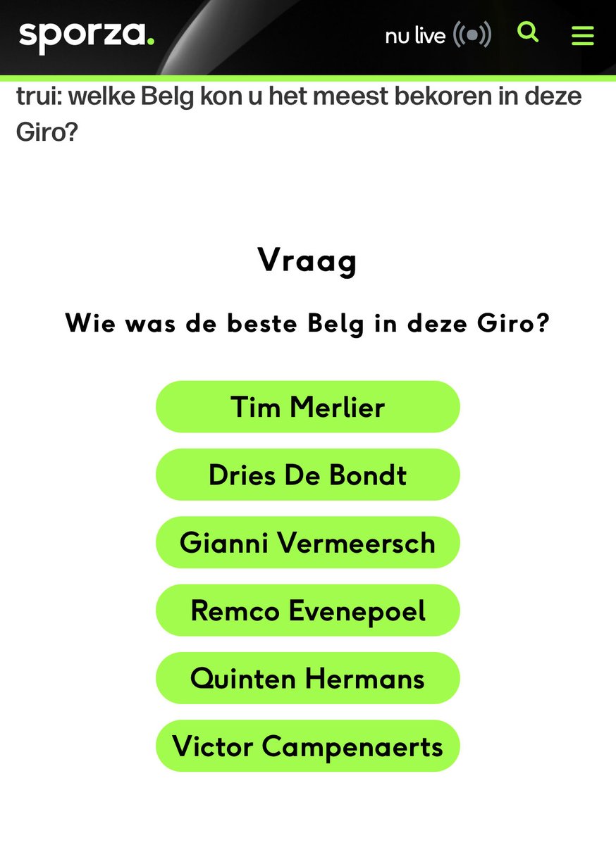 FilipDhanis's tweet photo. @sporza en ⁦@sporza_koers⁩ het is nu niet voor het één of ander maar ⁦@LouisVervaeke⁩ is de beste Belg in het klassement, die jongen heeft zichzelf terug op de (koers)kaart gezet met ⁦@AlpecinFenix⁩ en jullie vernoemen die nog niet? https://t.co/jBLQTw3HRj