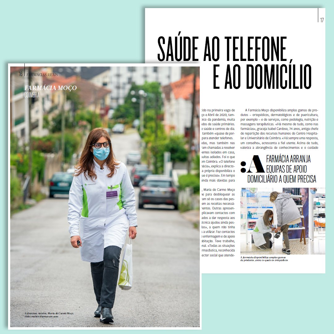 Em plena pandemia, em muitas localidades isoladas, mas também nas grandes cidades, as farmácias foram chamadas a resolver os problemas de milhares de doentes isolados em casa, com exames, tratamentos e consultas adiados. revistasauda.pt/noticias/Pages…