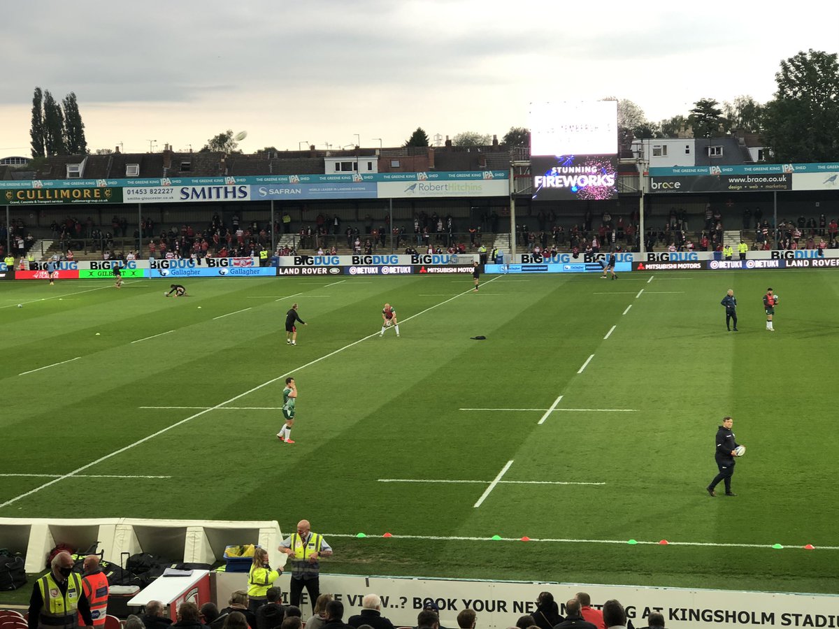 DannyJSmith's tweet photo. And there’s no place like #Holm 
Thank you @gloucesterrugby @premrugby 
#TheFansAreBack https://t.co/2Yt9TGlbVL