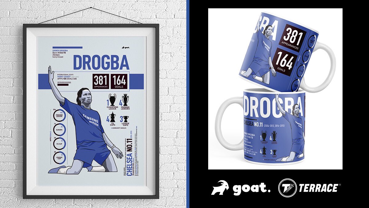 UberChelseaFC_'s tweet photo. 🚨 Competition Time 🚨

24 hours until #UCLFinal and the guys @GOATStoreUK &amp; @theterracelife are giving you the chance to win one of their infographic prints or mugs for FREE.

For your chance to win your favourite #Chelsea legend simply:

1⃣Follow @GOATStoreUK 
2⃣RT this tweet https://t.co/8qhwKeN5qV