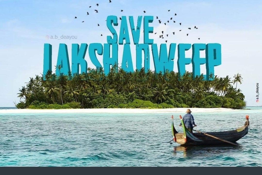 Sabir_husyn's tweet photo. We have the sense to differentiate between development and destruction.
They have destroyed the likes earlier, now eying on Lakshadweep. #BJPDestroyingLakshadweep
#SaveLakshadweep https://t.co/bStLA1h8vf