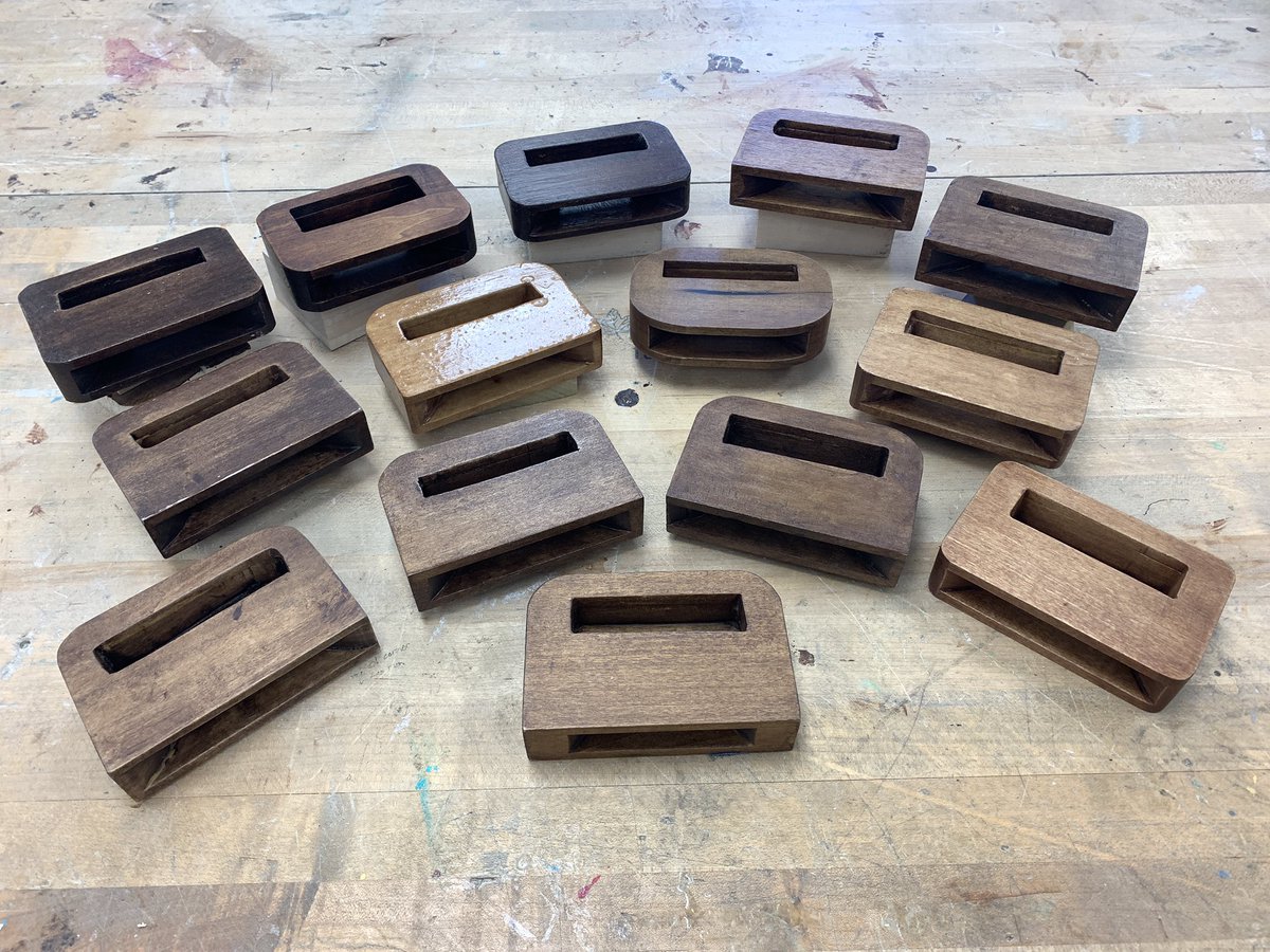 chs_technology's tweet photo. Wood 1, Class 2 completed their phone speaker/holders. Learned many different machine skills. #hardwork https://t.co/BvvCmJDFjm