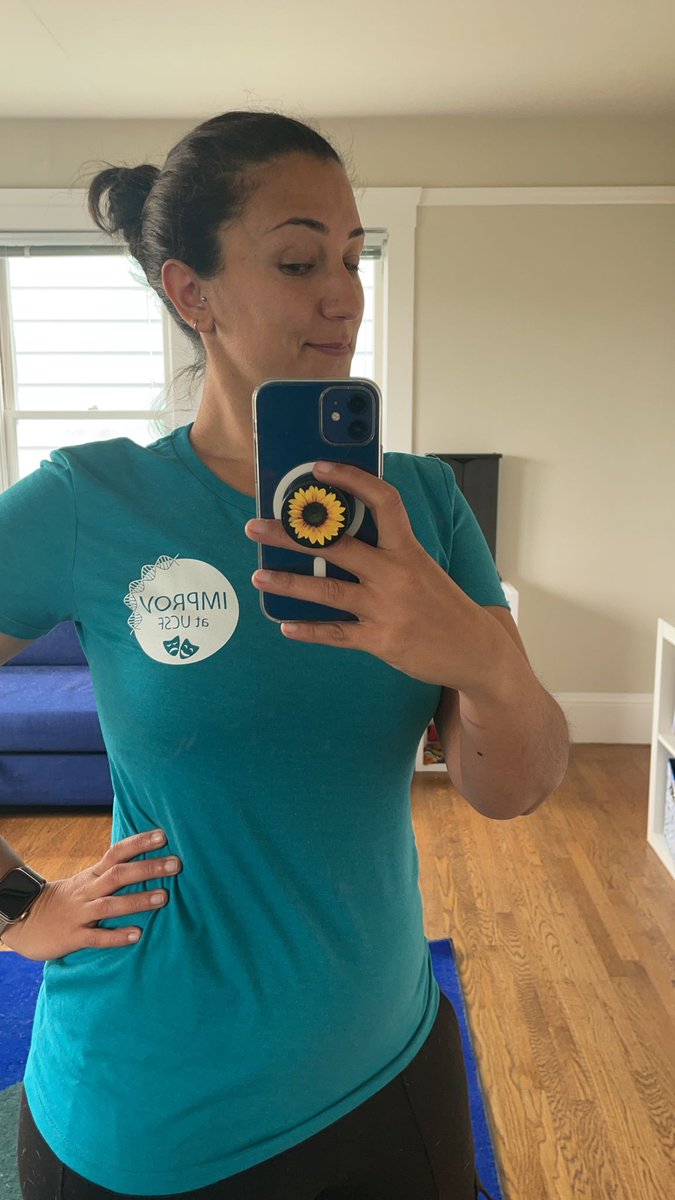 UCSF_Improv's tweet photo. So HAPPY our brand new t-shirts are finally here! Multiple colors, a new logo, a new drawing and our 3 mantras on the back!
Listening
Obsession for the story
Yes, and...
#improv
#improvandscience https://t.co/aZ9TcP0Di2