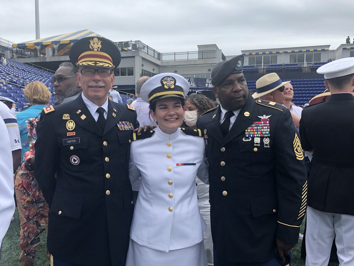 JROTC67610237's tweet photo. Ensign Brittany Price graduated from the US Naval Academy today. I had the honor today to give Ensign Price her first salute.#iamcucps https://t.co/HivoOhw3c5