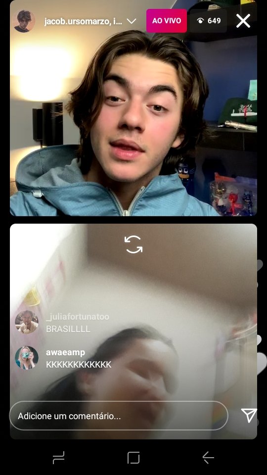 IsadoraLeo12's tweet photo. GNT O JACOB ME CHAMOU PARA A LIVE MDS AAAAA https://t.co/NHQAlp8YRl