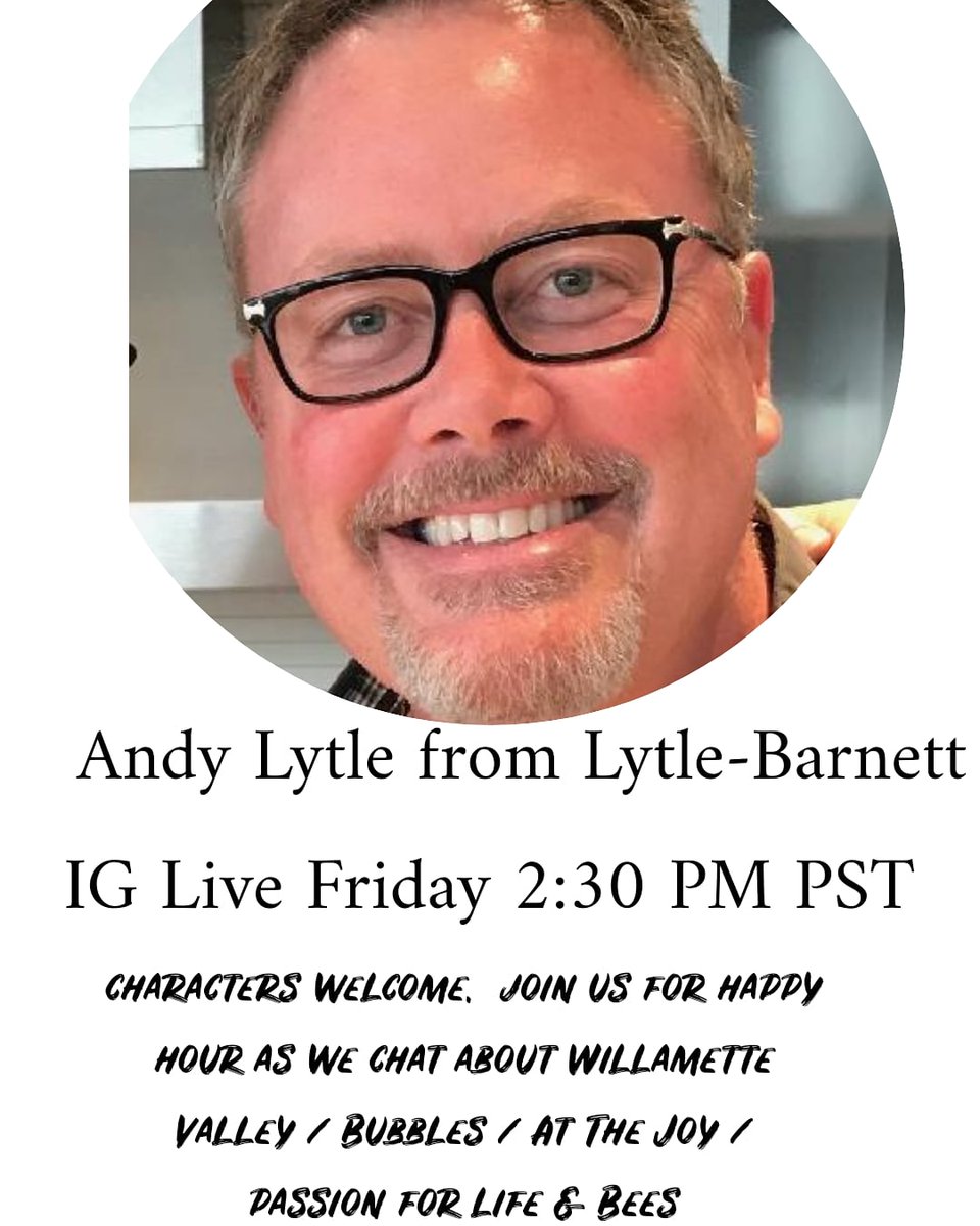 Dg3simon's tweet photo. Today @ 2:30 pm PST @instagram Live chat @SipINwithSimon
Join us as we talk #wine #bubbles #willamette #resorts #luxury #travel #foodie
#winetime #pinottime
@AtTheJoy
@damewine @winewankers @WineFolly @suziday123
@VinousReverie
@LytleBarnett https://t.co/jpP1Y1Q1oY