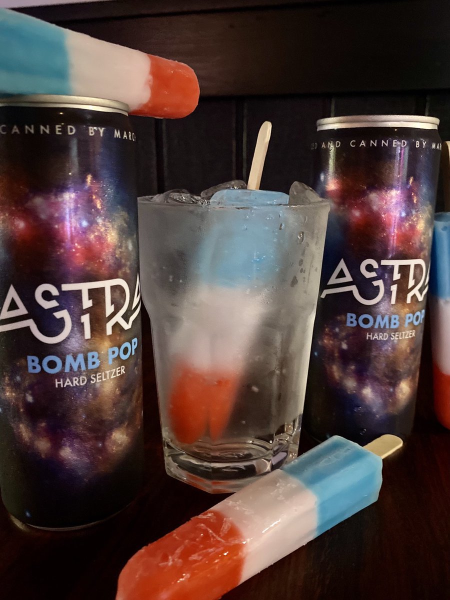 MacsNKY's tweet photo. Astra Bomb Pop Seltzers are now available just in time for Memorial Day weekend! Stop in and grab one for only $5 🔴⚪️🔵 https://t.co/slnOI3O5h2