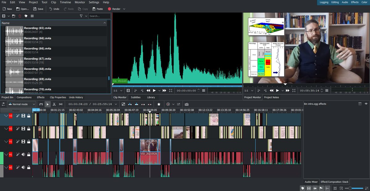 BialikOr's tweet photo. Talk one for @IASPrague2021 is recorded (12 video files, 79 audio clips and ~30 new graphics files), edited (I stopped counting at 10 hours) and ready to be uploaded... might have gone a bit crazy there.

OK, now on to do the other talk!  
#TheThingsIDoForScience https://t.co/v8ZCwMEpJx
