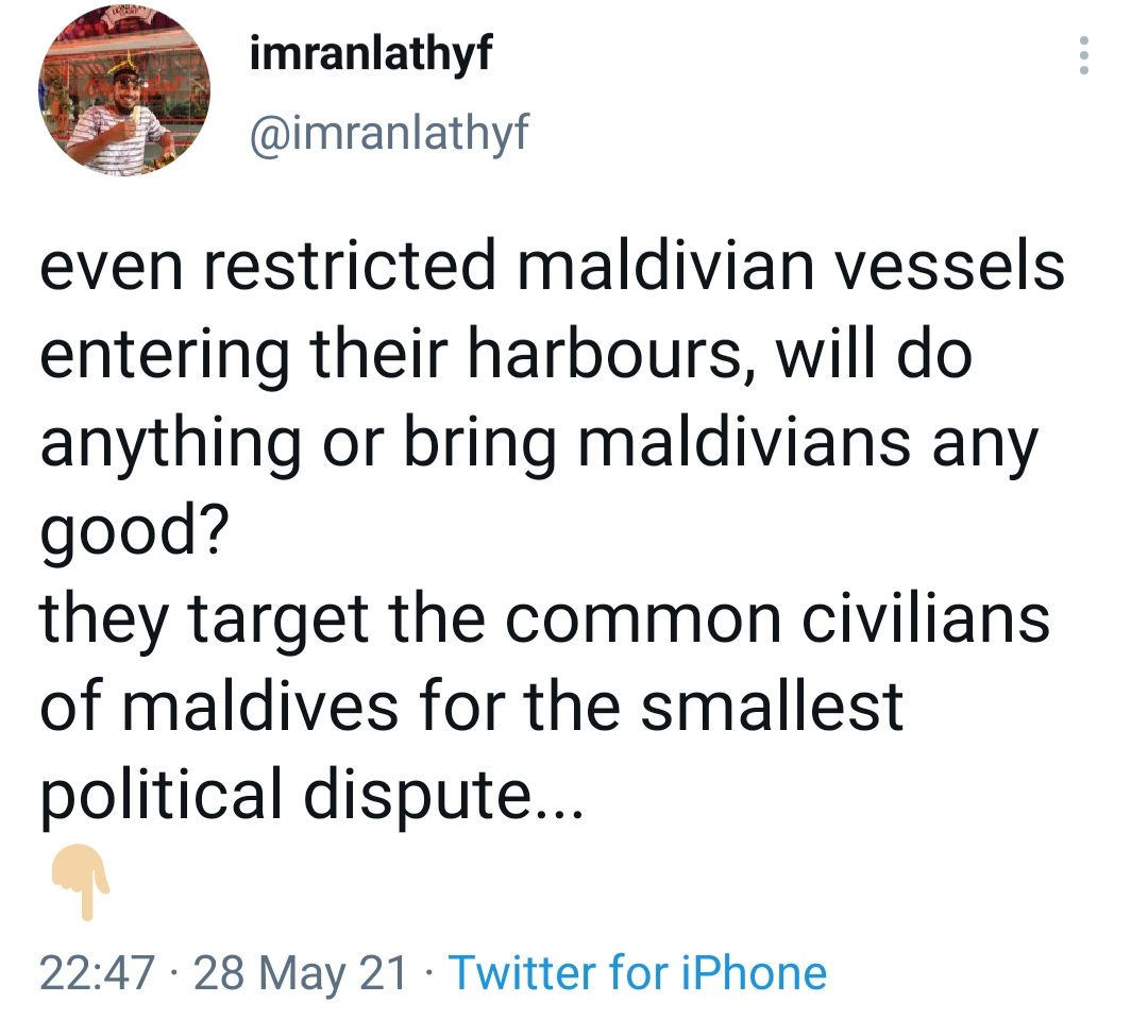 athaau's tweet photo. If these clowns still say they need a consulate then I don't know what else they need to hear or see to come to senses. @imranlathyf 👍 #SaveAddu #IndiaOut https://t.co/tLKSm5DqyU