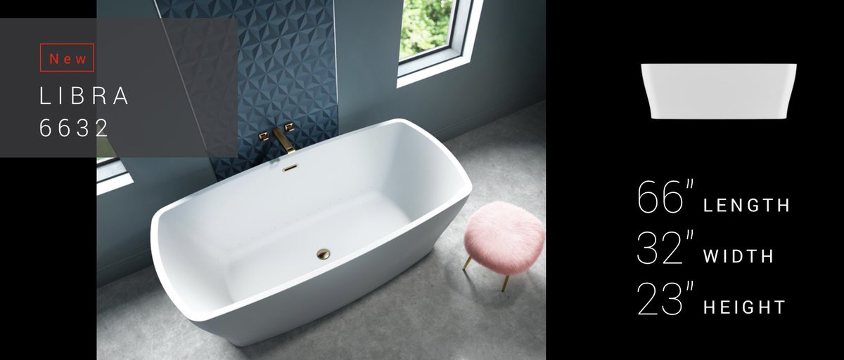Are you searching for a freestanding bathtub?  Take a look at the <a href="/BainUltra/">BainUltra</a> Libra. #FridayFeeling #bathroomdesign