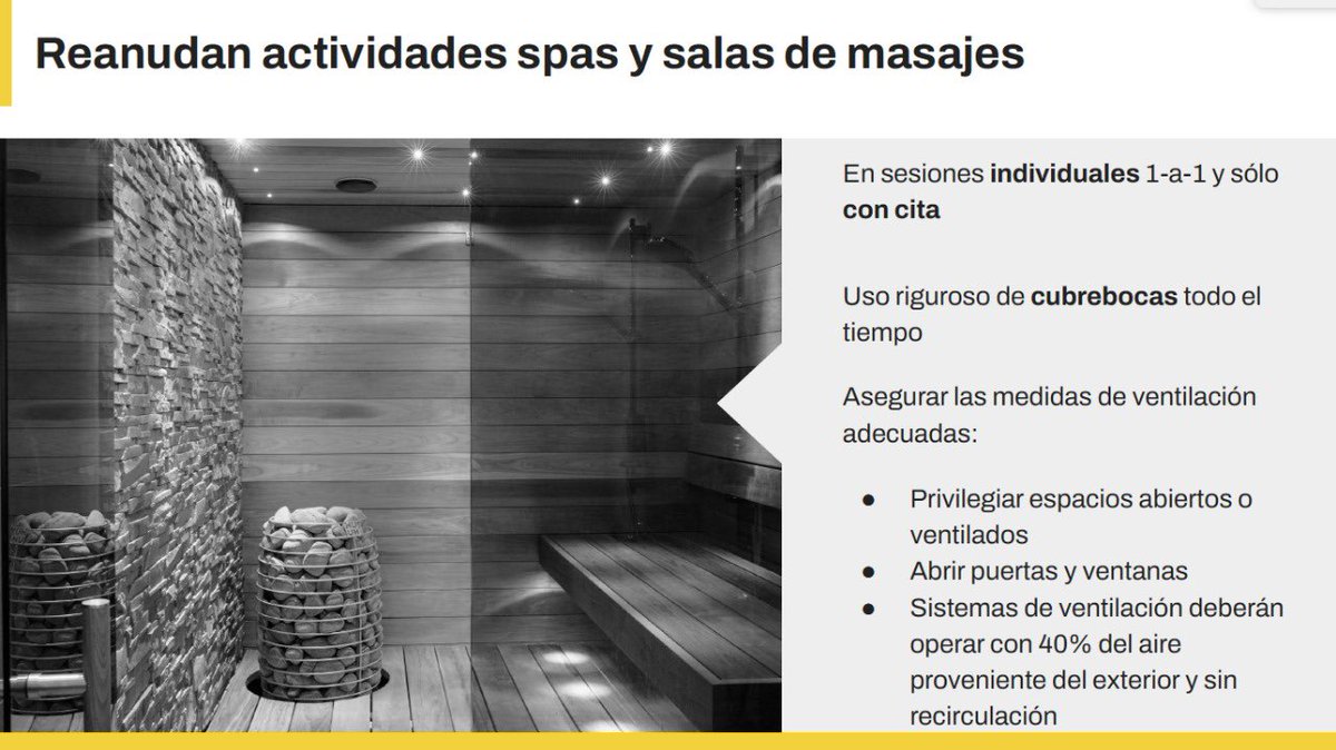 Claudiashein's tweet photo. La próxima semana continuamos en Semáforo Amarillo. A partir del lunes 31 de mayo, reanudan actividades spas y centros de masajes y se amplían aforos en distintas actividades.

Les comparto todos los detalles:
https://t.co/wMqwJOHO5w https://t.co/DqjWeK5hvE