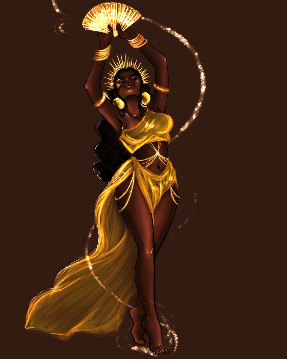 Goddess commission set Oshun Oyá.