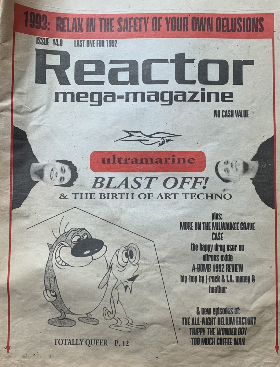 djheather's tweet photo. #FBF #ReactorMagazine #Chicago ‘93 Was a contributing writer as well. #DjCharts feat. @blucu , myself and many more #Raveology https://t.co/gXeJBq1L29
