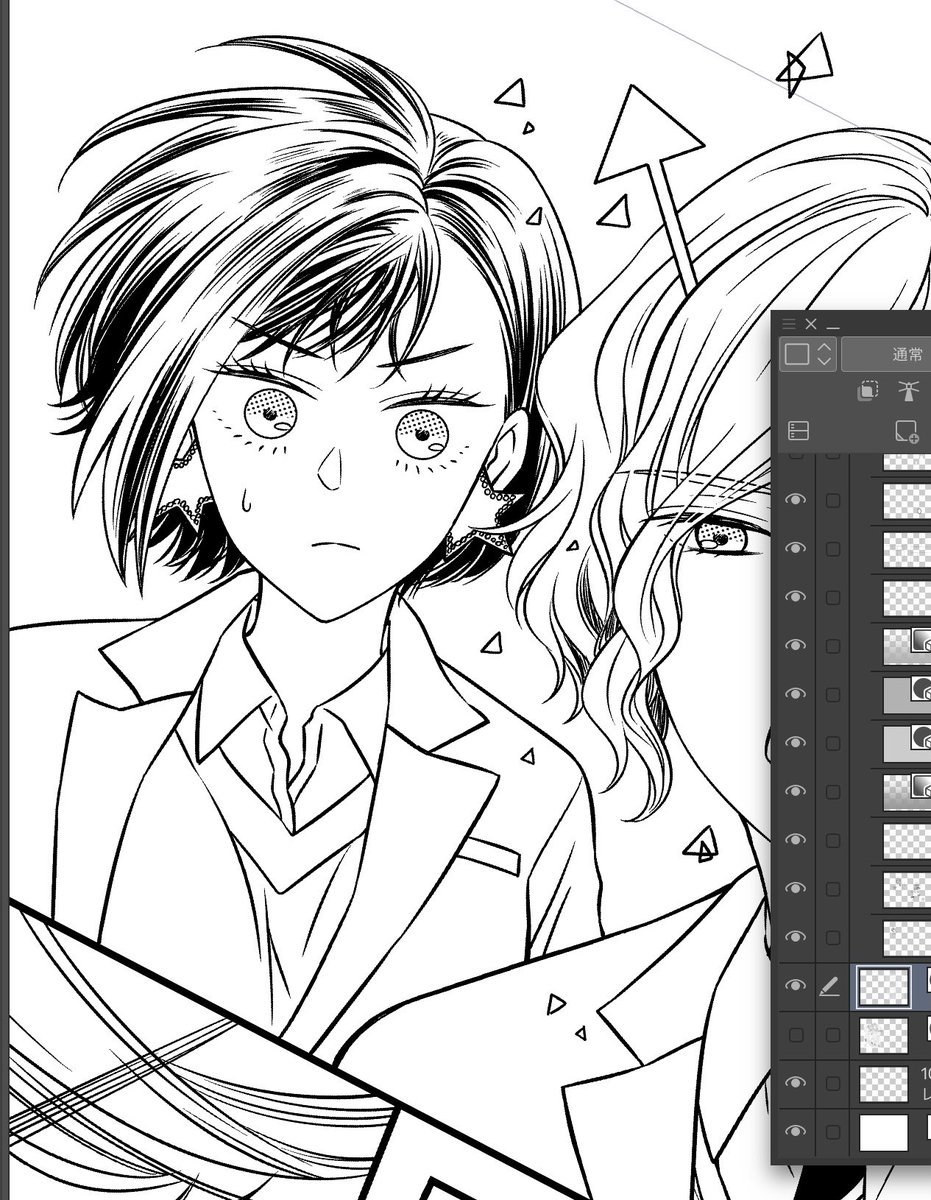 フキダシで隠れてしまうこと莉さんの髪

#かのうちゅ 