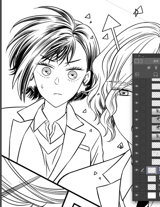 フキダシで隠れてしまうこと莉さんの髪

#かのうちゅ 