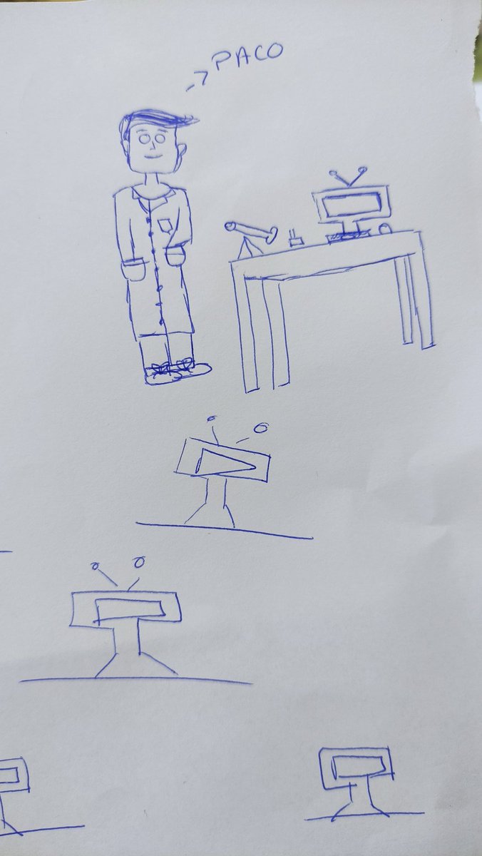 fsanchezguzman's tweet photo. ¿A ti, cómo te ven tus alumnxs? A mi, así.... #ProfeTecno 😅 Sí, este año voy con bata... 😷 https://t.co/h5zHO0smf6
