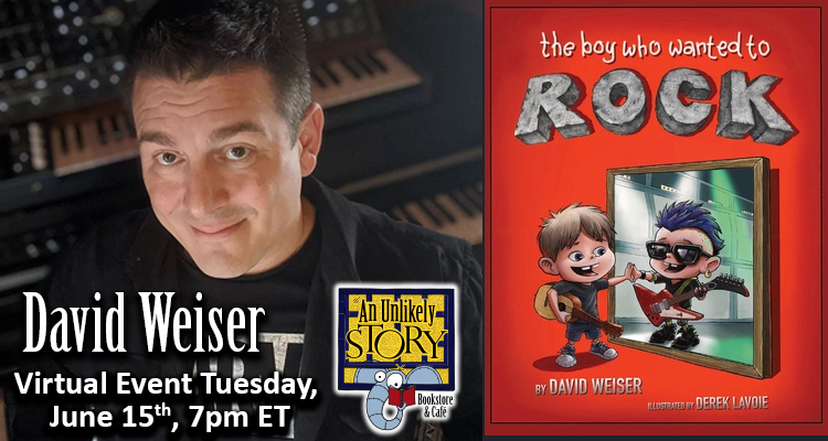 Bookarma's tweet photo. RT @unlikelybkstore: It's time to rock n' roll! Save the date for this #storytime event with #Broadway keyboard programmer #DavidWeiser, as he reads his new #kidlit book #TheBoyWhoWantedtoRock, followed by a #musical performance. Save your spot in the fr… https://t.co/ijVMzCljA9